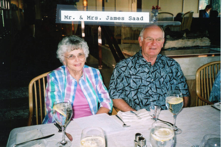 Photograph of Mr. and Mrs. James Saad.