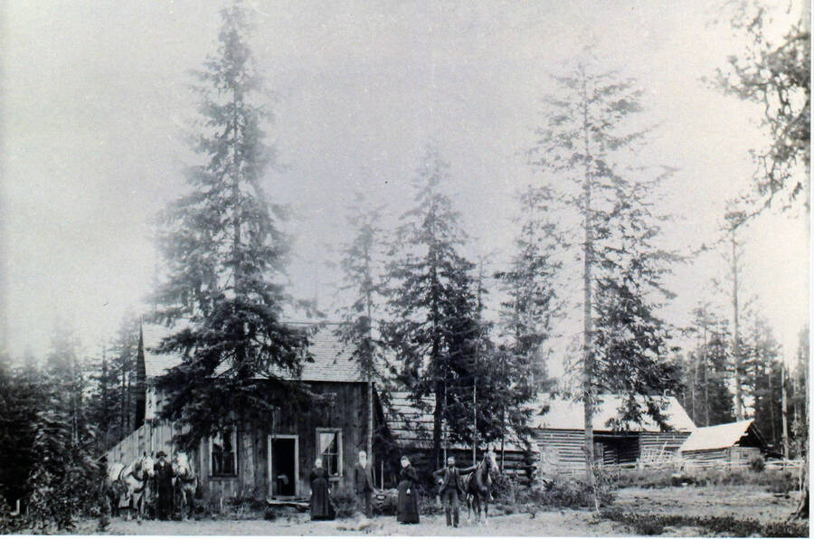 Photograph of Orren Strong homestead on East Deep Creek.