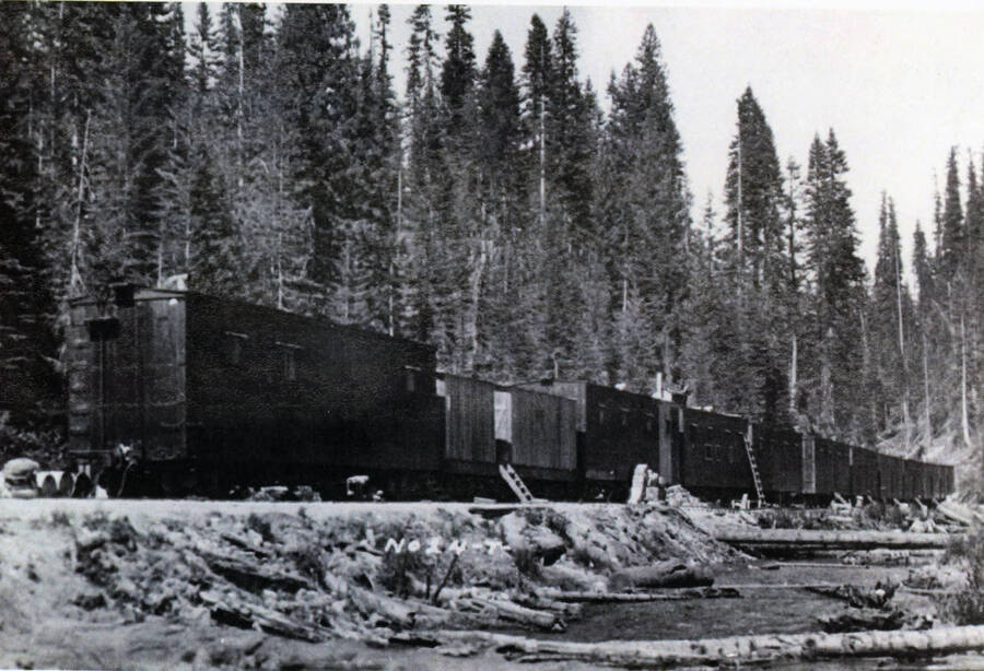 Photograph of the train car cabin line at Headquarters.