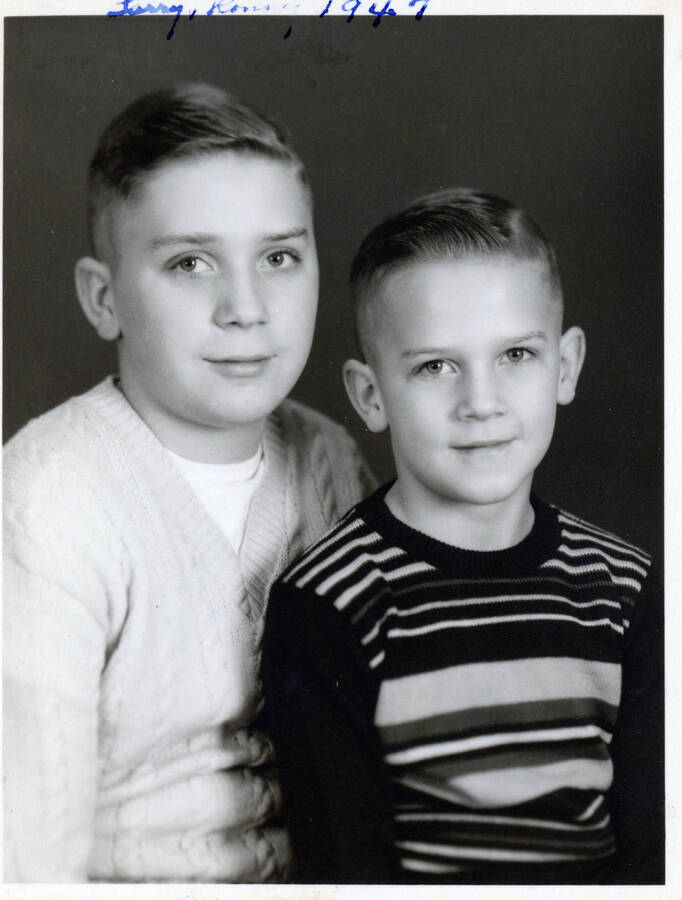 Photograph of Ronald and Larry Nirk.