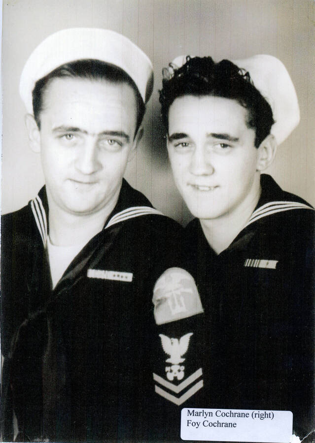 Photograph of Marlyn Cochrane (right) and Foy Cochrane.