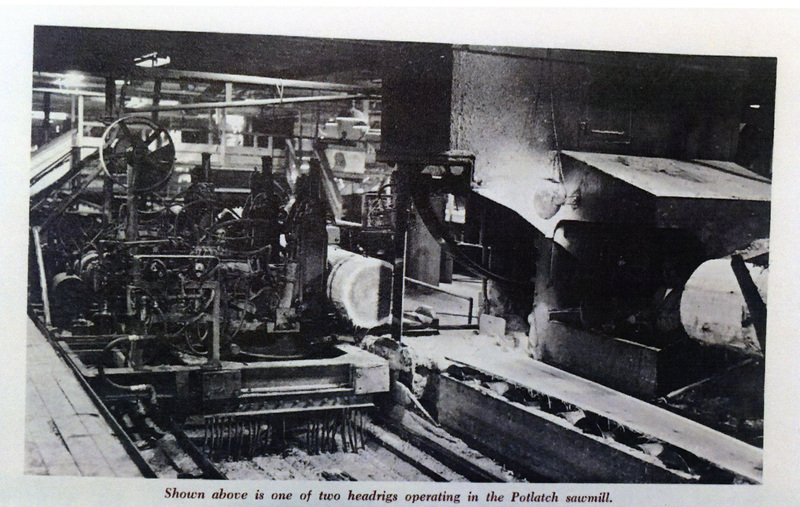 Photograph of the headrig at the Potlatch Mill.