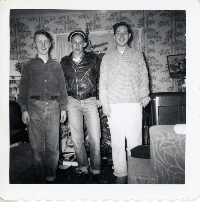 Photograph of Alan Alexander, Vernon Thorne, and Malcolm Alexander.