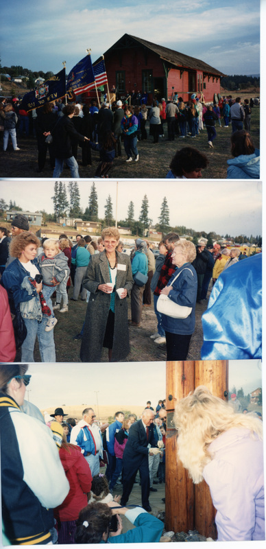 Photographs of the dedication of Scenic Six Park.