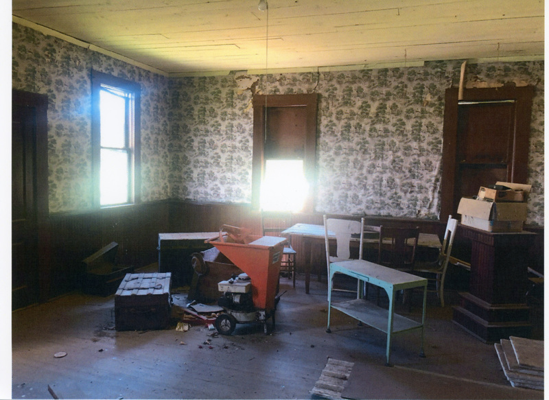 Photograph of the classroom in the Cedar Creek Church.