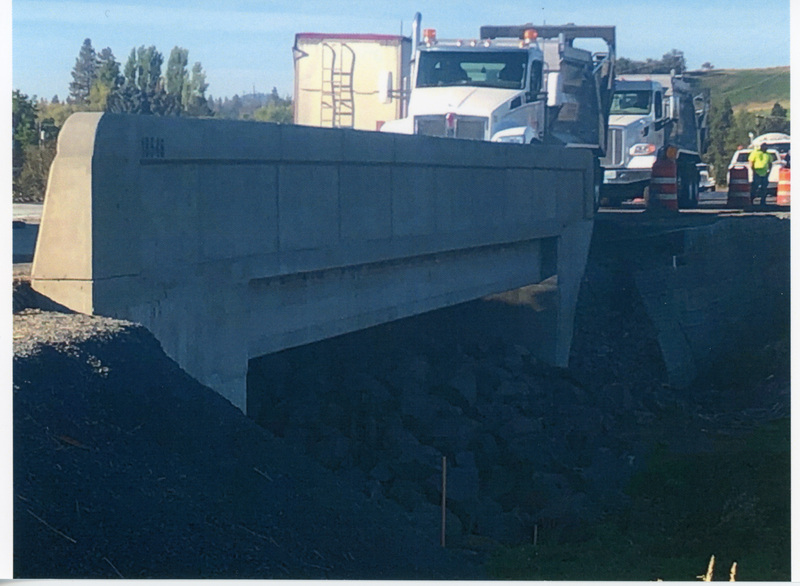 Photograph of the Deep Creek bridge replacement at the Potlatch Junction.