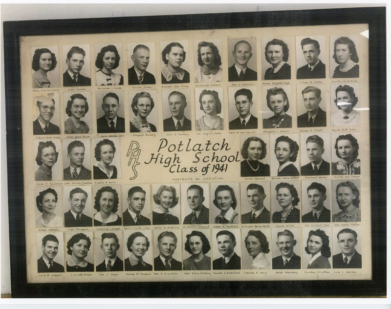 Photograph of Potlatch High School. Class of 1941.