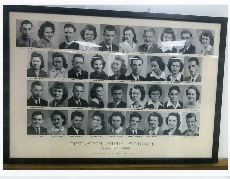 Photograph of Potlatch High School. Class of 1944.