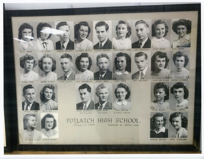 Photograph of Potlatch High School. Class of 1947.