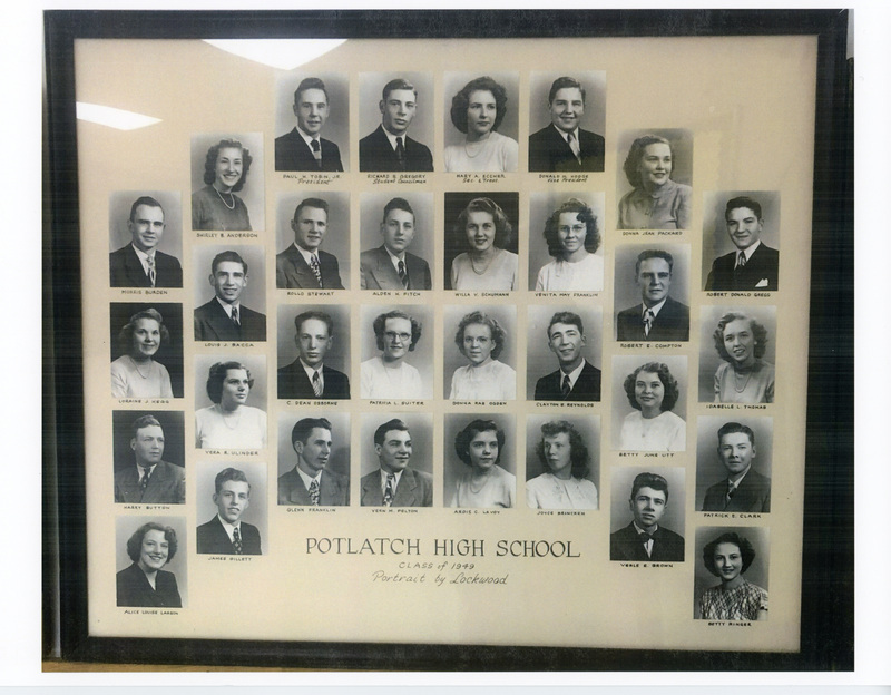 Photograph of Potlatch High School. Class of 1948