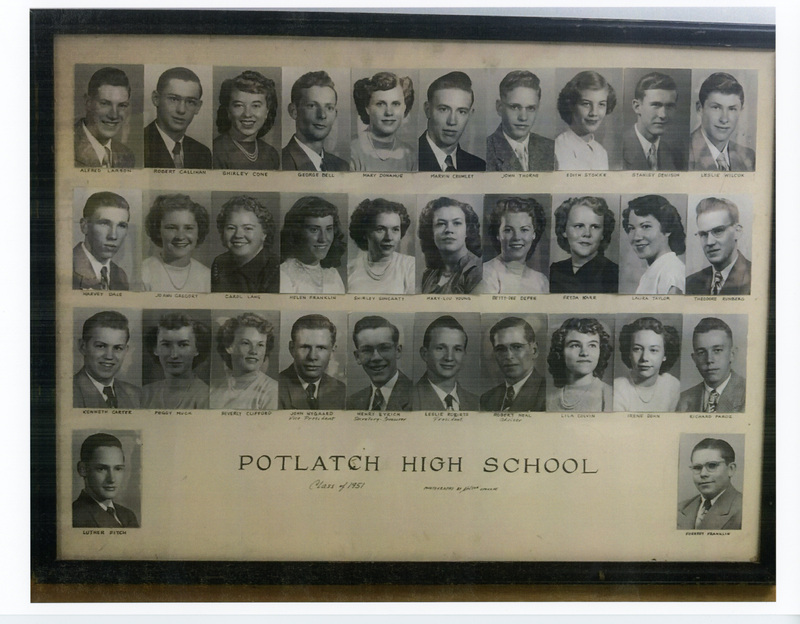 Photograph of Potlatch High School. Class of 1949.