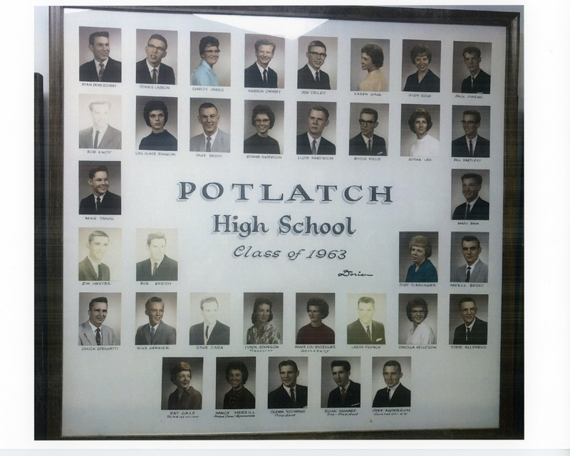 Photograph of Potlatch High School. Class of 1962.
