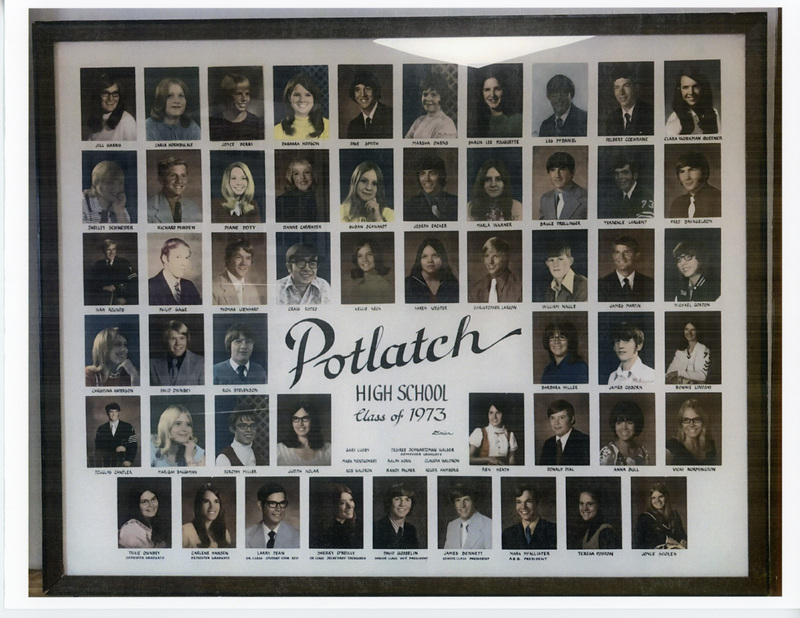 Photograph of Potlatch High School. Class of 1973.