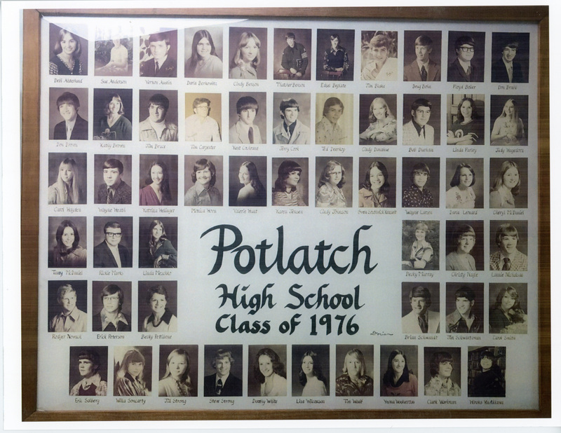 Photograph of Potlatch High School. Class of 1976.