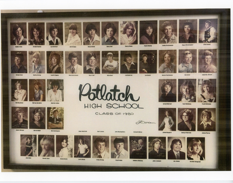 Photograph of Potlatch High School. Class of 1980.