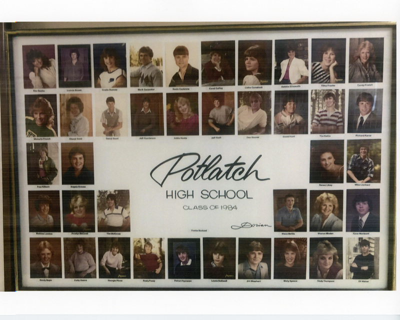 Photograph of Potlatch High School. Class of 1984.