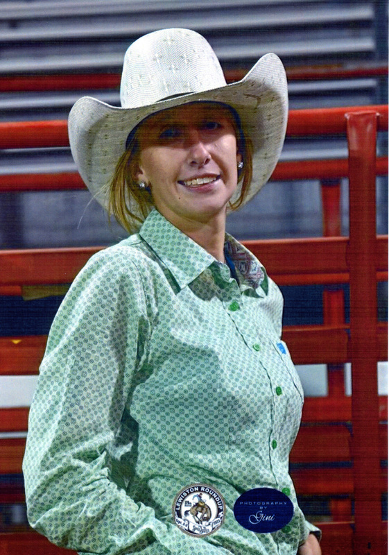 Photograph of Bailyn Anderson at the Lewiston Roundup.