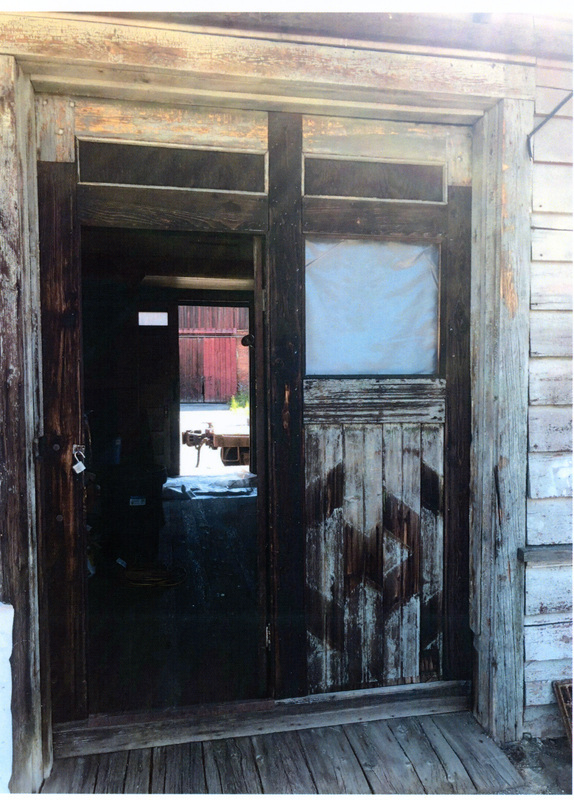 Photograph of the entry door to the WI&M Depot Annex.
