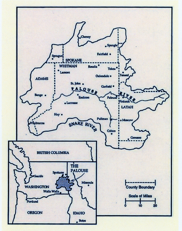 Map of the Palouse Country.