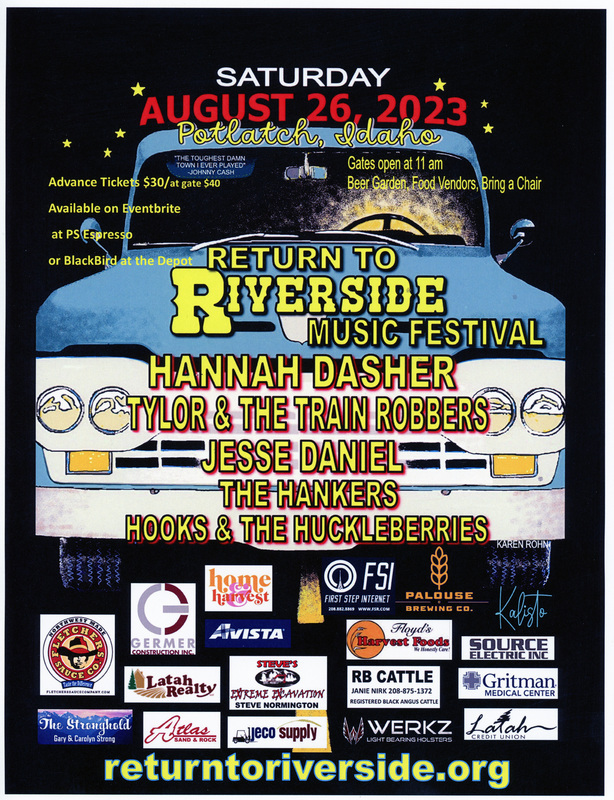 Poster for the 2023 Return to Riverside Music Festival.