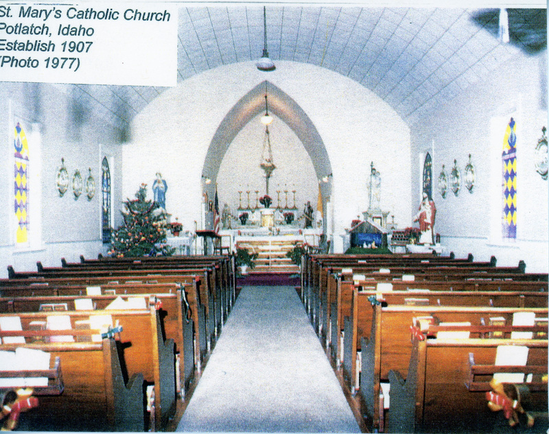 Photograph of the Interior of the St. Mary's Catholic Church.