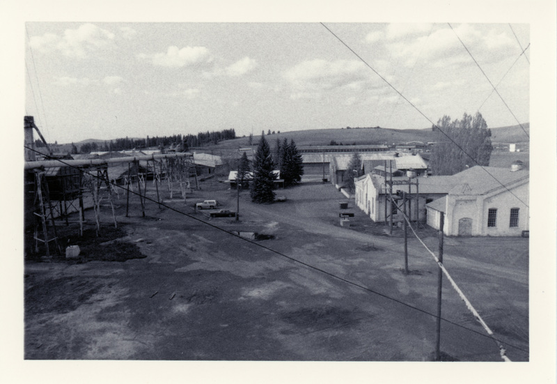 Photograph looking north atop the Power Plant at the Potlatch Mill.