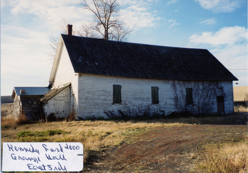Photograph of the East side of the Kennedy Ford Grange Hall.