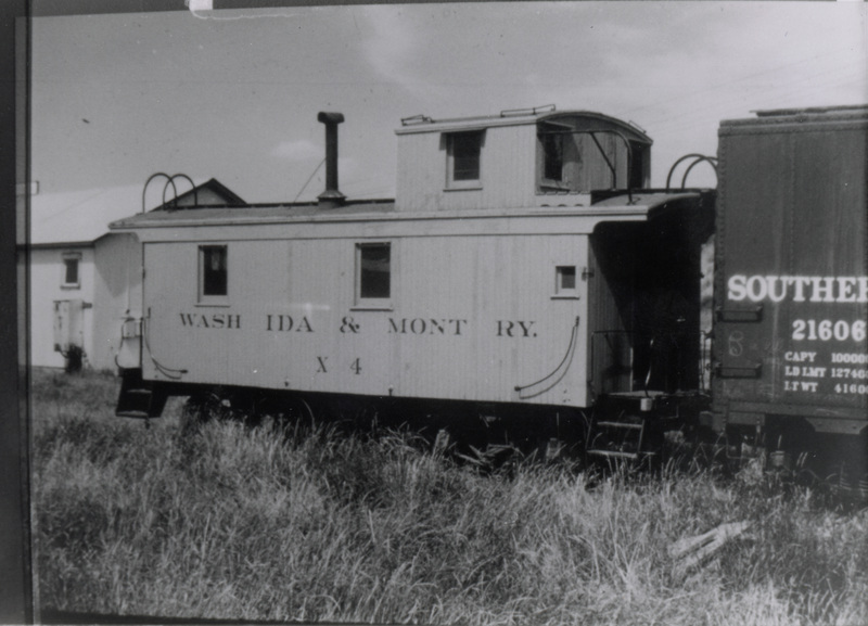 Photograph of the WI&M Railway Caboose X-4.