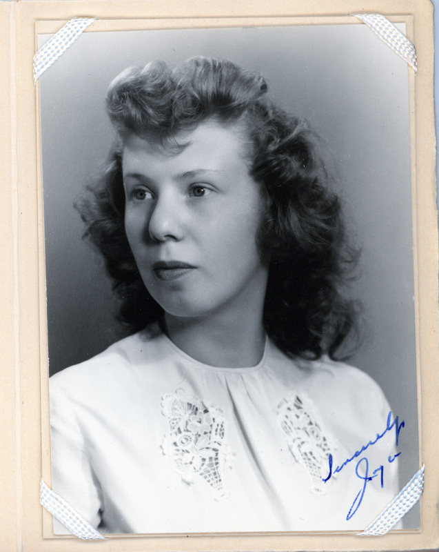 Portrait of Joyce Irene Brincken.