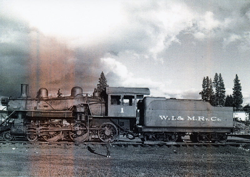 Photograph of locomotive #1 relocated to Scenic 6 Park prior to its restoration.