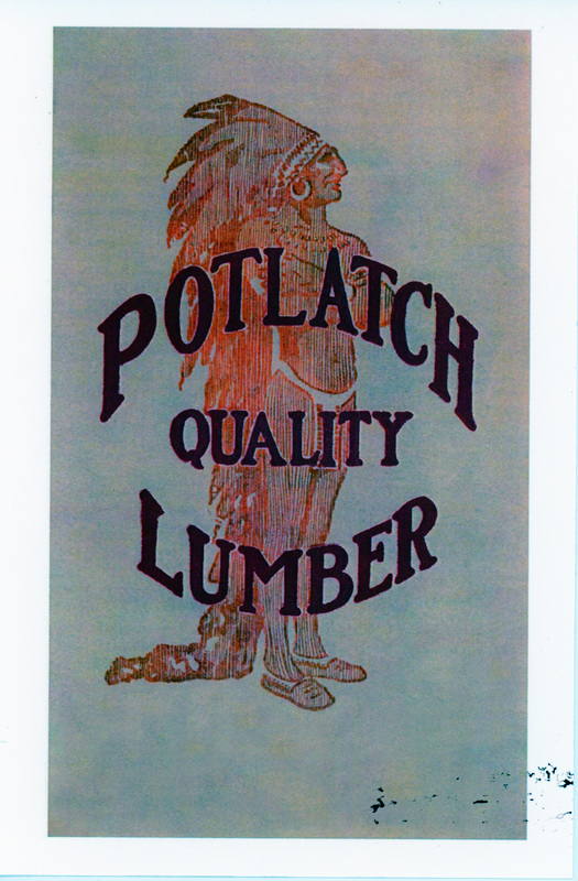 Photograph of the Potlatch Lumber Company logo.