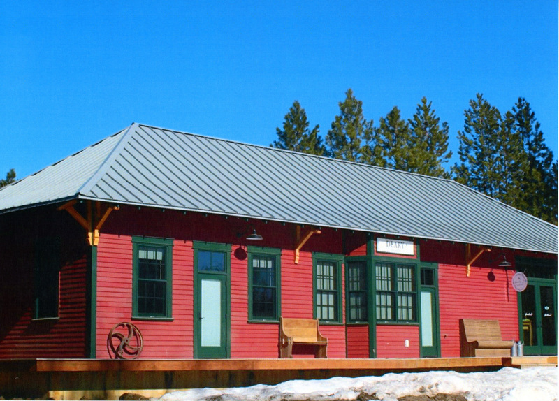 Photograph of the restored Deary Depot.