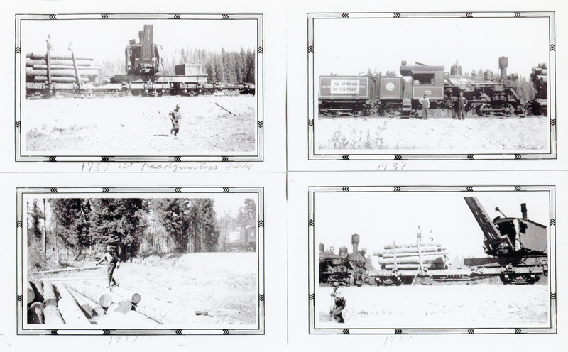 Photographs of a train with loader at Headquarters.