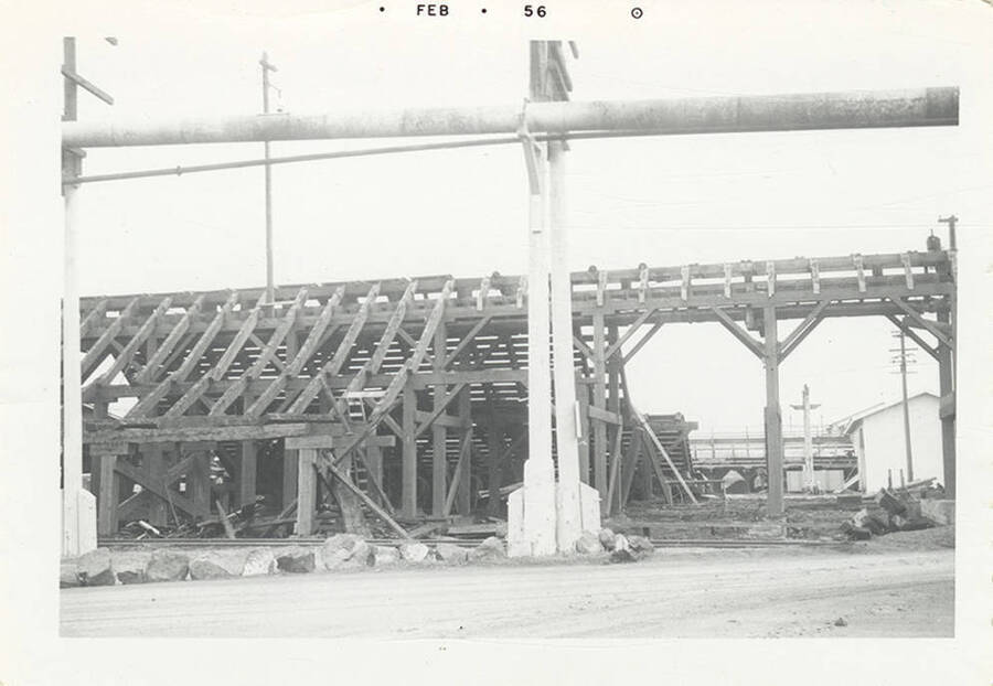 A photograph of an unfinished structure.