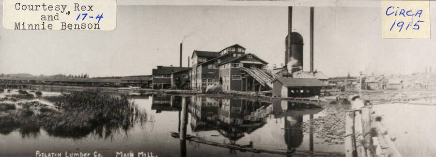 A photograph of the main mill at Potlatch Lumber company