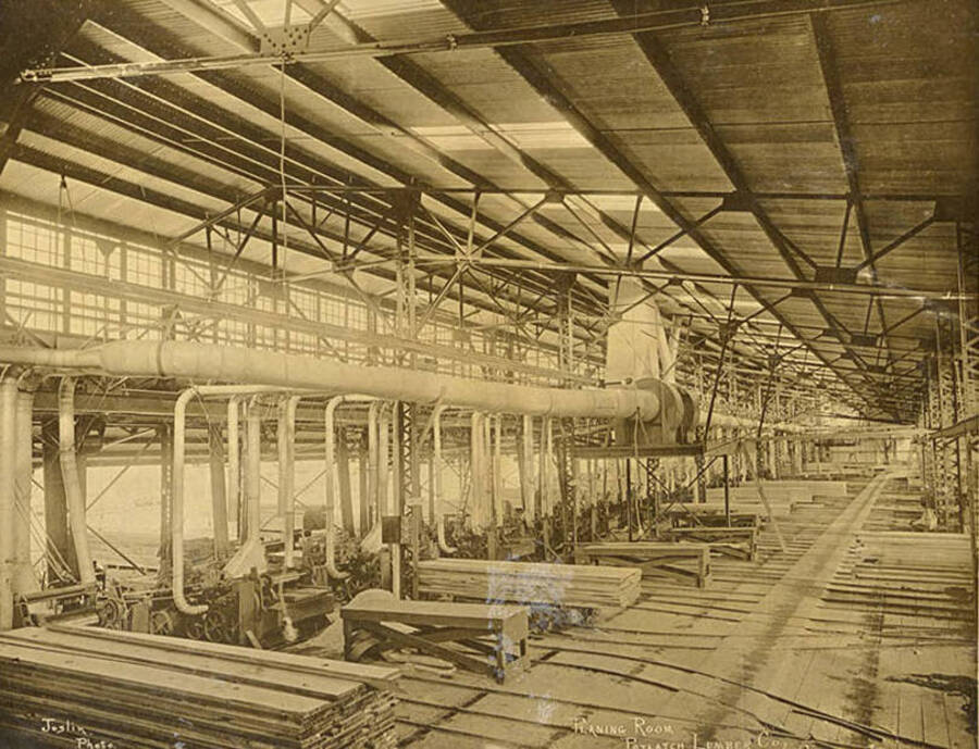 A photograph of the interior of a plant building.