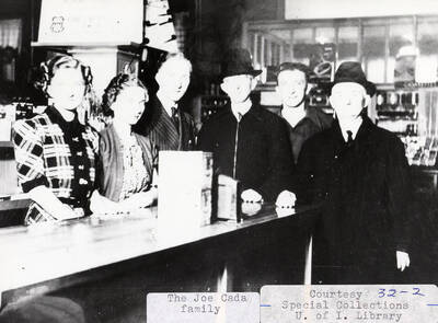 A photograph of the Joe Cada family. Photo courtesy of the Special Collections U. of I. Library.
