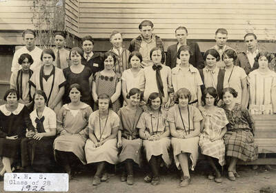 A photograph of the Potlatch High School class of 1928.