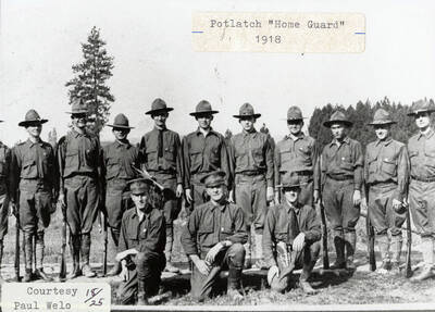 A photograph of the Potlatch Home Guard