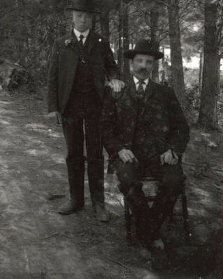 A photograph of two unknown men.