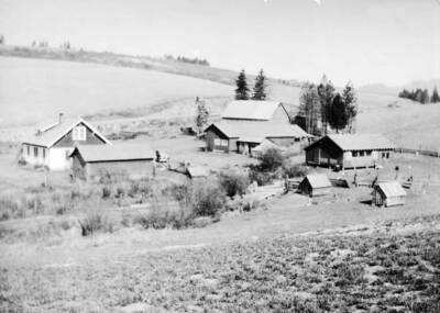 Durell and Mary Nirks place taken from hill south of the house.