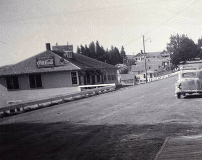 A close-up of the Potlatch Confectionary, located on Pine Street in Potlatch, ID
