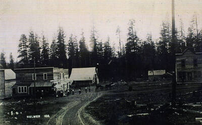 A view of Main Street in Helmer, Idaho.