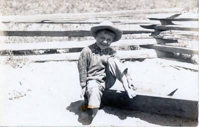 A photograph of a young Eddie Bysegger.