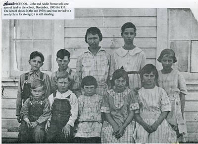 The Lamb School was established in 1902. After the school closed, the children of the district were sent to Palouse, Washington.