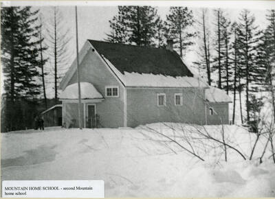 A second Mountain Home School amidst several feet of snow.