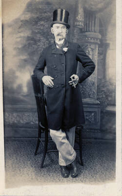 A formal portrait of M.F. Dameron.