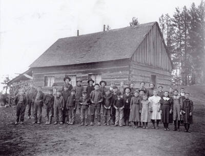 Crane Creek School and unidentified students.