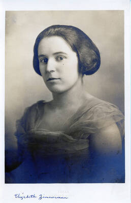 A formal portrait of Elizabeth Zimmerman.