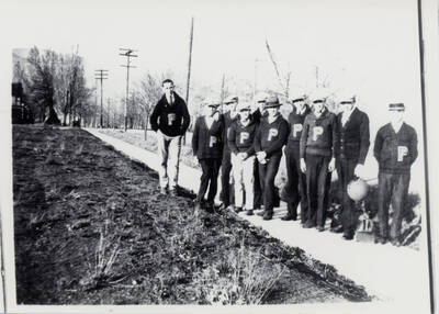The Potlatch High School basketball team were league champions in 1920.